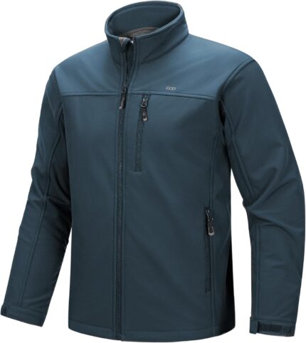 Men’s Waterproof Softshell Jacket – Lightweight, Breathable & Fleece-Lined for All-Season Comfort