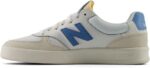 New Balance Men's 300 V3 Court Sneaker, Sea Salt/Chrome Blue/White, 9 | Fashion Sneakers