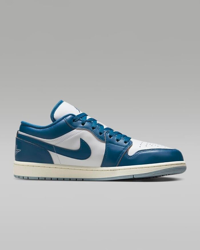 NIKE Jordan Men's 1 Low SE White/Industrial Blue9.5 | Fashion Sneakers - Image 3