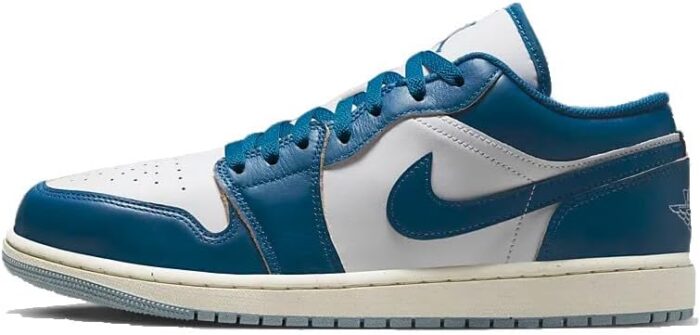 NIKE Jordan Men's 1 Low SE White/Industrial Blue9.5 | Fashion Sneakers - Image 1