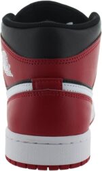 Jordan Men's 1 Mid Black/White-Gym Red (DQ8426 061) - 11 | Basketball - Image 3