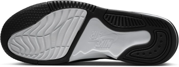 NIKE Jordan Max Aura 5 Men's Shoes (DZ4353-017, Black/White/Wolf Grey/Metallic Gold) Size 10 | Basketball - Image 4