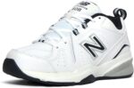 New Balance Men's 608 V5 Casual Comfort Cross Trainer, White/Navy, 9.5 Wide | Fitness & Cross-Training - Image 4
