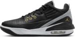 NIKE Jordan Max Aura 5 Men's Shoes (DZ4353-017, Black/White/Wolf Grey/Metallic Gold) Size 10 | Basketball