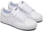 Vans Women's Seldan Shoe | Retro Tennis Inspired Sneakers for Fashion, Work & Everyday Wear, Tumble White/White, 7 | Fashion Sneakers - Image 6