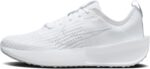 Nike Women's Interact Run Sneaker, White/Pure Platinum/Wolf Grey, 8.5 | Road Running