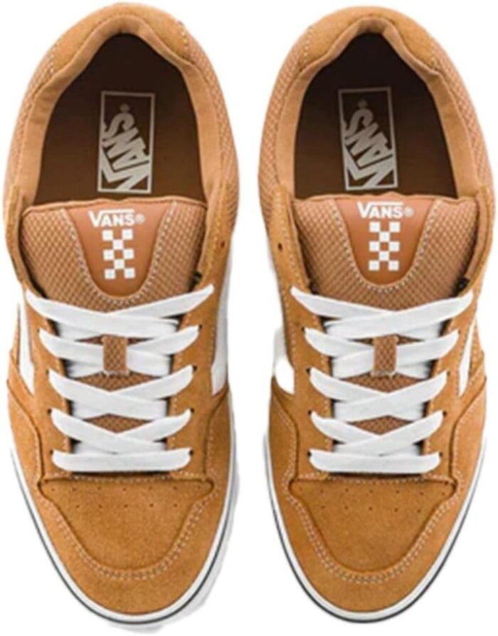 Vans Men's Caldrone Sneaker, Suede/Mesh Brown Sugar, 10 M US | Skateboarding - Image 4