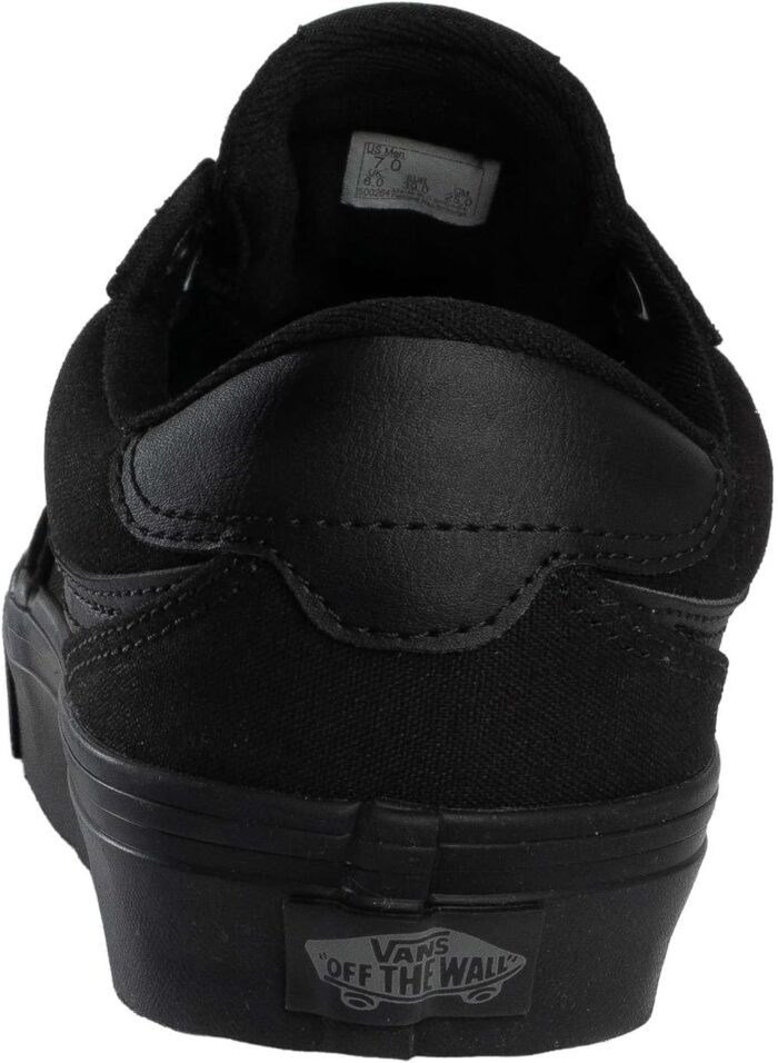 Vans Men's Brooklyn LS Shoe | Low-Top Sneakers for Everyday Wear, Walking, Work & Fashion, Canvas Black/Black, 10 | Fashion Sneakers - Image 5