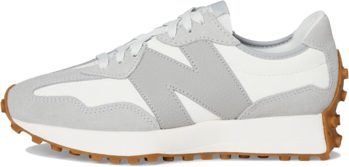 New Balance Women's 327 Sneaker, Raincloud/Reflection, 7 | Fashion Sneakers - Image 4