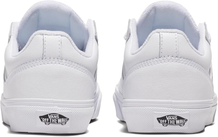 Vans Women's Seldan Shoe | Retro Tennis Inspired Sneakers for Fashion, Work & Everyday Wear, Tumble White/White, 7 | Fashion Sneakers - Image 3