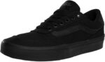 Vans Men's Brooklyn LS Shoe | Low-Top Sneakers for Everyday Wear, Walking, Work & Fashion, Canvas Black/Black, 10 | Fashion Sneakers