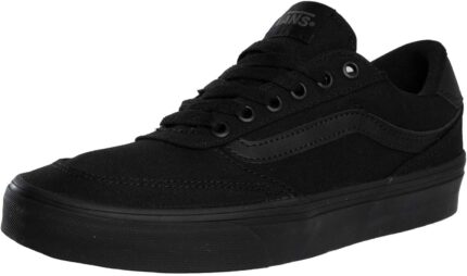 Vans Men's Brooklyn LS Shoe | Low-Top Sneakers for Everyday Wear, Walking, Work & Fashion, Canvas Black/Black, 10 | Fashion Sneakers