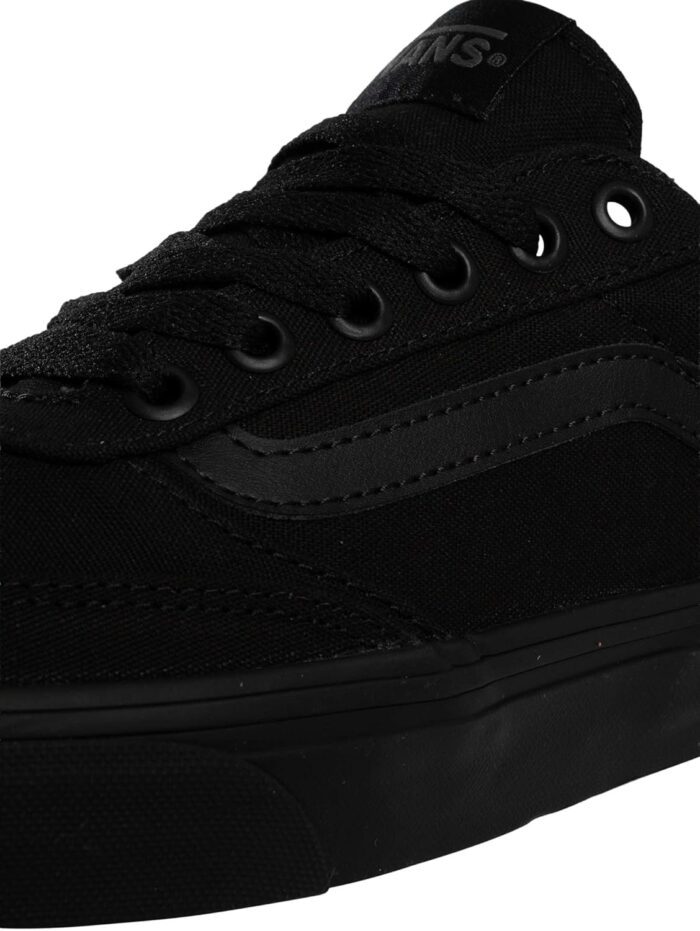Vans Men's Brooklyn LS Shoe | Low-Top Sneakers for Everyday Wear, Walking, Work & Fashion, Canvas Black/Black, 10 | Fashion Sneakers - Image 8
