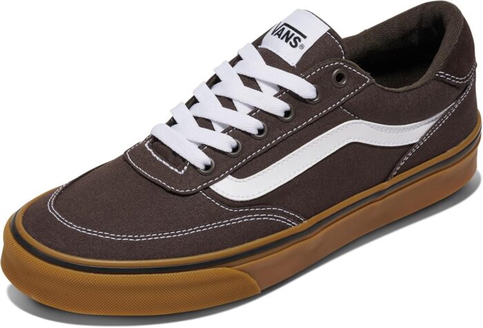 Vans Men's Brooklyn LS Shoe | Low-Top Sneakers for Everyday Wear, Walking, Work & Fashion, Turkish Coffee, 11 | Fashion Sneakers - Image 1