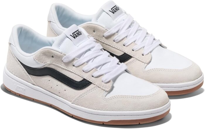 Vans Men's Ryland LS Shoe | Retro Court Sneakers with Tennis Inspired Fashion Details, Black/White, 10 | Fashion Sneakers - Image 6