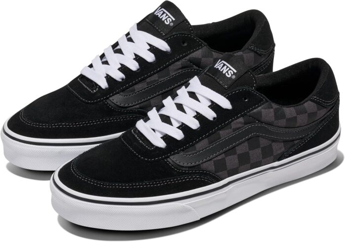 Vans Men's Brooklyn LS Shoe | Low-Top Sneakers for Everyday Wear, Walking, Work & Fashion, Black Asphalt, 10.5 | Fashion Sneakers - Image 2