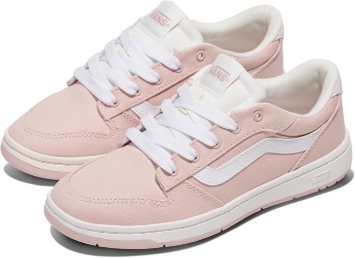 Vans Women's Ryland LS Shoe | Retro Court Sneakers with Tennis Inspired Fashion Details, Canvas Sepia Rose, 8.5 | Fashion Sneakers - Image 2