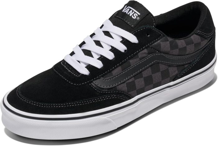 Vans Men's Brooklyn LS Shoe | Low-Top Sneakers for Everyday Wear, Walking, Work & Fashion, Black Asphalt, 10.5 | Fashion Sneakers - Image 1