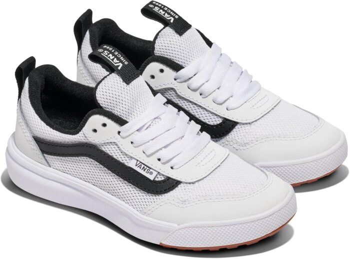 Vans Youth Range EXP Shoe | Boys' & Girls' Athletic Sneakers for Walking, Hiking & Fashion, Suede/Canvas White/Black, 6 | Sneakers - Image 6