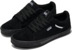Vans Men's Seldan Shoe | Retro Tennis Inspired Sneakers for Fashion, Work & Everyday Wear, Suede Black/Black, 9.5 | Skateboarding - Image 2