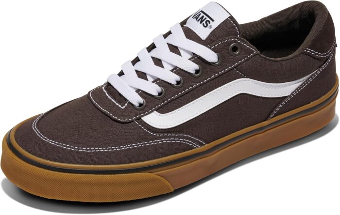 Vans Men's Brooklyn LS Shoe | Low-Top Sneakers for Everyday Wear, Walking, Work & Fashion, Turkish Coffee, 11 | Fashion Sneakers - Image 2