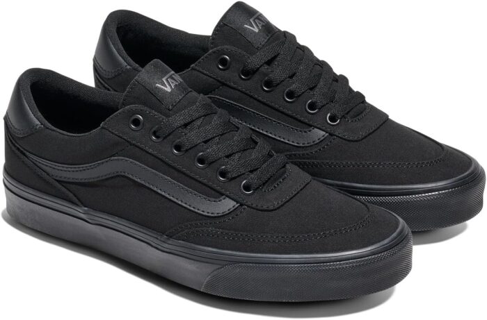 Vans Men's Brooklyn LS Shoe | Low-Top Sneakers for Everyday Wear, Walking, Work & Fashion, Canvas Black/Black, 10.5 | Fashion Sneakers - Image 6