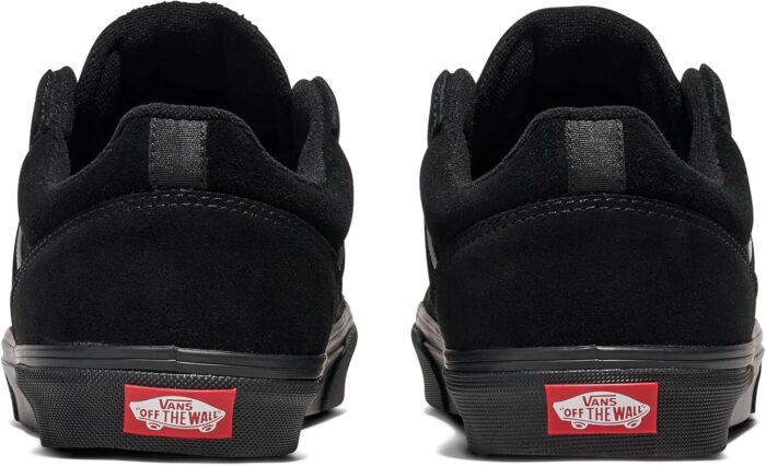 Vans Men's Seldan Shoe | Retro Tennis Inspired Sneakers for Fashion, Work & Everyday Wear, Suede Black/Black, 9.5 | Skateboarding - Image 3