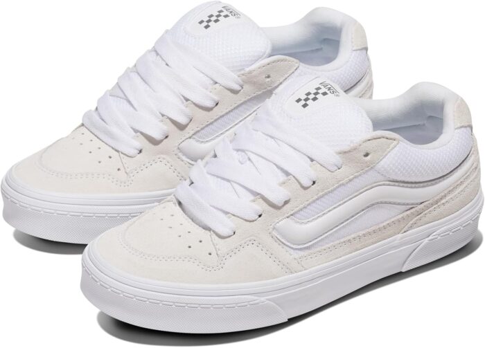Vans Women's Caldrone Shoe | Chunky Low-Top Fashion Sneakers with Retro-Inspired Style, White, 8 | Shoes - Image 2