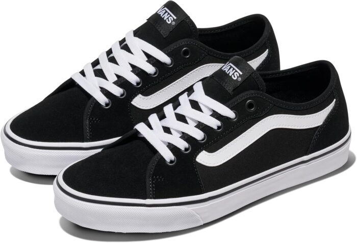 Vans Men's Filmore Decon Shoe | Low-Top Fashion Sneakers with Deconstructed Uppers, Black/White, 10 | Fashion Sneakers - Image 2