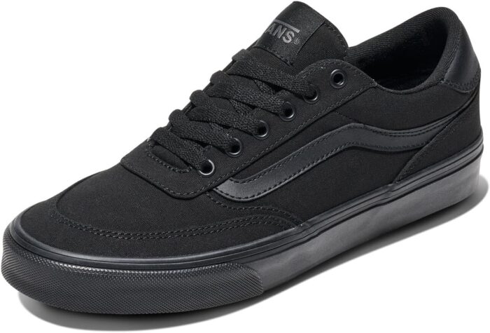 Vans Men's Brooklyn LS Shoe | Low-Top Sneakers for Everyday Wear, Walking, Work & Fashion, Canvas Black/Black, 10.5 | Fashion Sneakers - Image 1