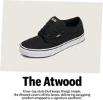 Vans Men's Atwood Shoe | Low-Top Fashion Sneakers for Work, Walking & Casual Everyday Wear, Black/White, 10 | Fashion Sneakers - Image 7
