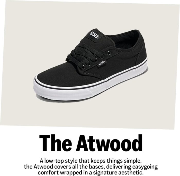 Vans Men's Atwood Shoe | Low-Top Fashion Sneakers for Work, Walking & Casual Everyday Wear, Pewter, 10 | Fashion Sneakers - Image 7