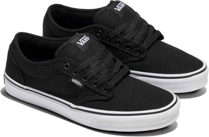 Vans Men's Atwood Shoe | Low-Top Fashion Sneakers for Work, Walking & Casual Everyday Wear, Black/White, 10 | Fashion Sneakers - Image 6