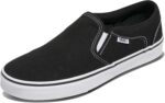 Vans Men's Asher Slip-On Shoe | Comfortable Sneakers for Walking, Fashion & Everyday Wear, Black/White, 10 | Loafers & Slip-Ons