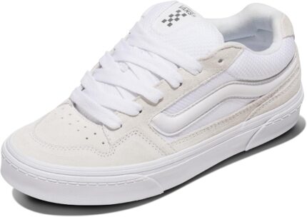 Vans Women's Caldrone Shoe | Chunky Low-Top Fashion Sneakers with Retro-Inspired Style, White, 8 | Shoes