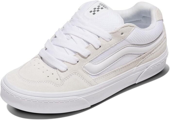 Vans Women's Caldrone Shoe | Chunky Low-Top Fashion Sneakers with Retro-Inspired Style, White, 8 | Shoes - Image 1