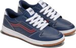 Vans Men's Ryland LS Shoe | Retro Court Sneakers with Tennis Inspired Fashion Details, Leather Dress Blues, 10.5 | Fashion Sneakers - Image 6