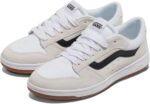 Vans Men's Ryland LS Shoe | Retro Court Sneakers with Tennis Inspired Fashion Details, Black/White, 10 | Fashion Sneakers - Image 2