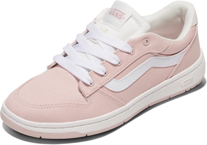 Vans Women's Ryland LS Shoe | Retro Court Sneakers with Tennis Inspired Fashion Details, Canvas Sepia Rose, 8.5 | Fashion Sneakers - Image 1