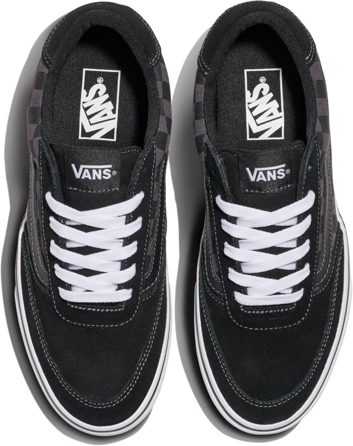 Vans Men's Brooklyn LS Shoe | Low-Top Sneakers for Everyday Wear, Walking, Work & Fashion, Black Asphalt, 10.5 | Fashion Sneakers - Image 5