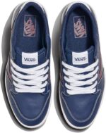 Vans Men's Ryland LS Shoe | Retro Court Sneakers with Tennis Inspired Fashion Details, Leather Dress Blues, 10.5 | Fashion Sneakers - Image 5