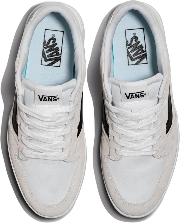 Vans Men's Ryland LS Shoe | Retro Court Sneakers with Tennis Inspired Fashion Details, Black/White, 10 | Fashion Sneakers - Image 5