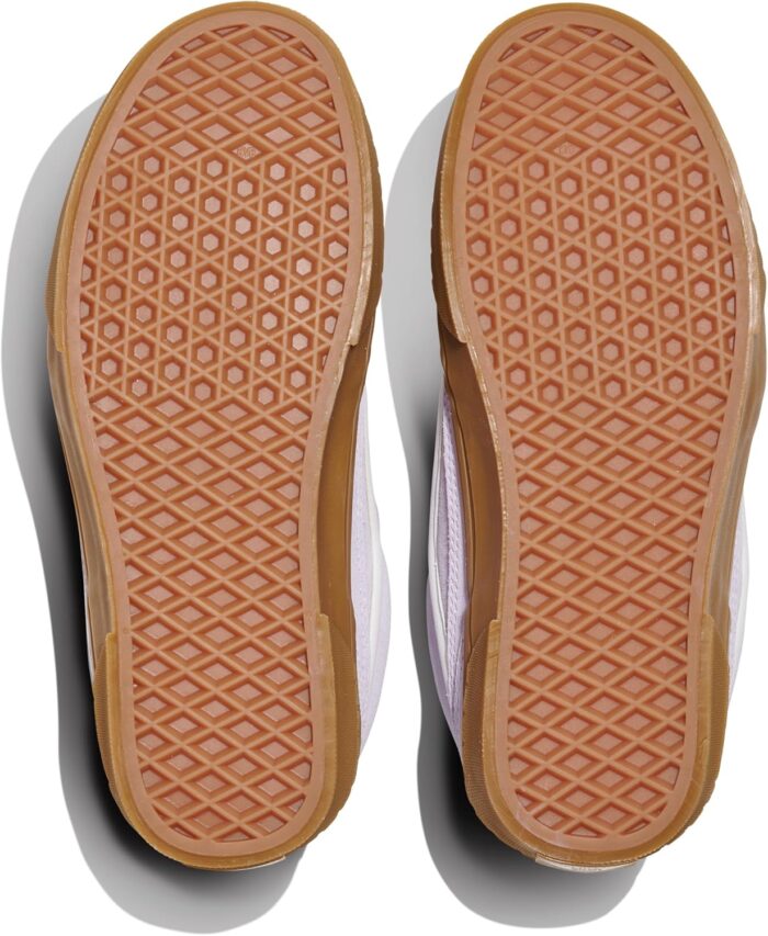 Vans Women's Caldrone Shoe | Chunky Low-Top Fashion Sneakers with Retro-Inspired Style, Suede Gum Evening Haze, 8.5 | Fashion Sneakers - Image 4