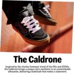Vans Women's Caldrone Shoe | Chunky Low-Top Fashion Sneakers with Retro-Inspired Style, White, 8 | Shoes - Image 7