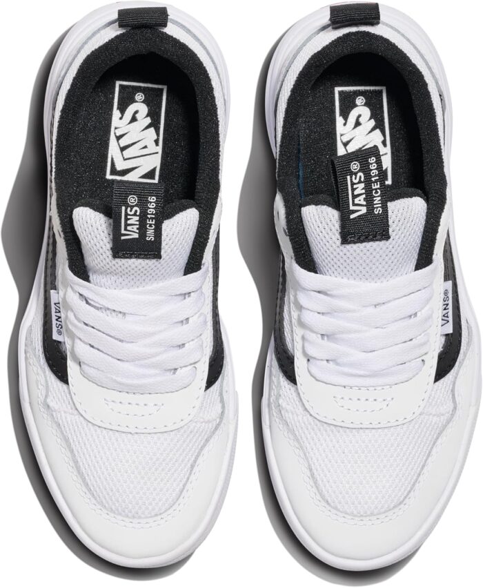 Vans Youth Range EXP Shoe | Boys' & Girls' Athletic Sneakers for Walking, Hiking & Fashion, Suede/Canvas White/Black, 6 | Sneakers - Image 5