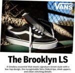 Vans Men's Brooklyn LS Shoe | Low-Top Sneakers for Everyday Wear, Walking, Work & Fashion, Turkish Coffee, 11 | Fashion Sneakers - Image 7