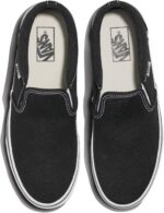 Vans Men's Asher Slip-On Shoe | Comfortable Sneakers for Walking, Fashion & Everyday Wear, Black/White, 10 | Loafers & Slip-Ons - Image 5