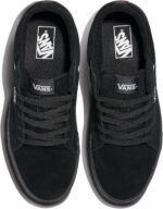 Vans Men's Seldan Shoe | Retro Tennis Inspired Sneakers for Fashion, Work & Everyday Wear, Suede Black/Black, 9.5 | Skateboarding - Image 5