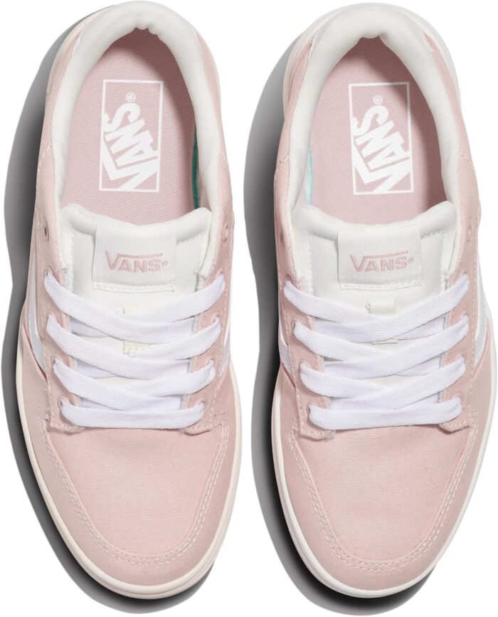 Vans Women's Ryland LS Shoe | Retro Court Sneakers with Tennis Inspired Fashion Details, Canvas Sepia Rose, 8.5 | Fashion Sneakers - Image 5