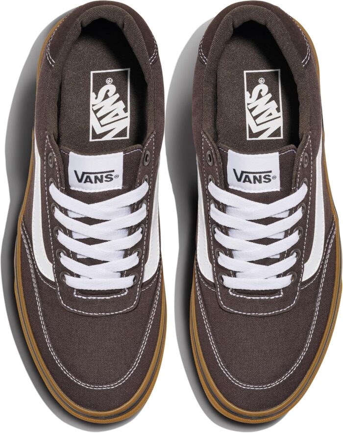 Vans Men's Brooklyn LS Shoe | Low-Top Sneakers for Everyday Wear, Walking, Work & Fashion, Turkish Coffee, 11 | Fashion Sneakers - Image 5